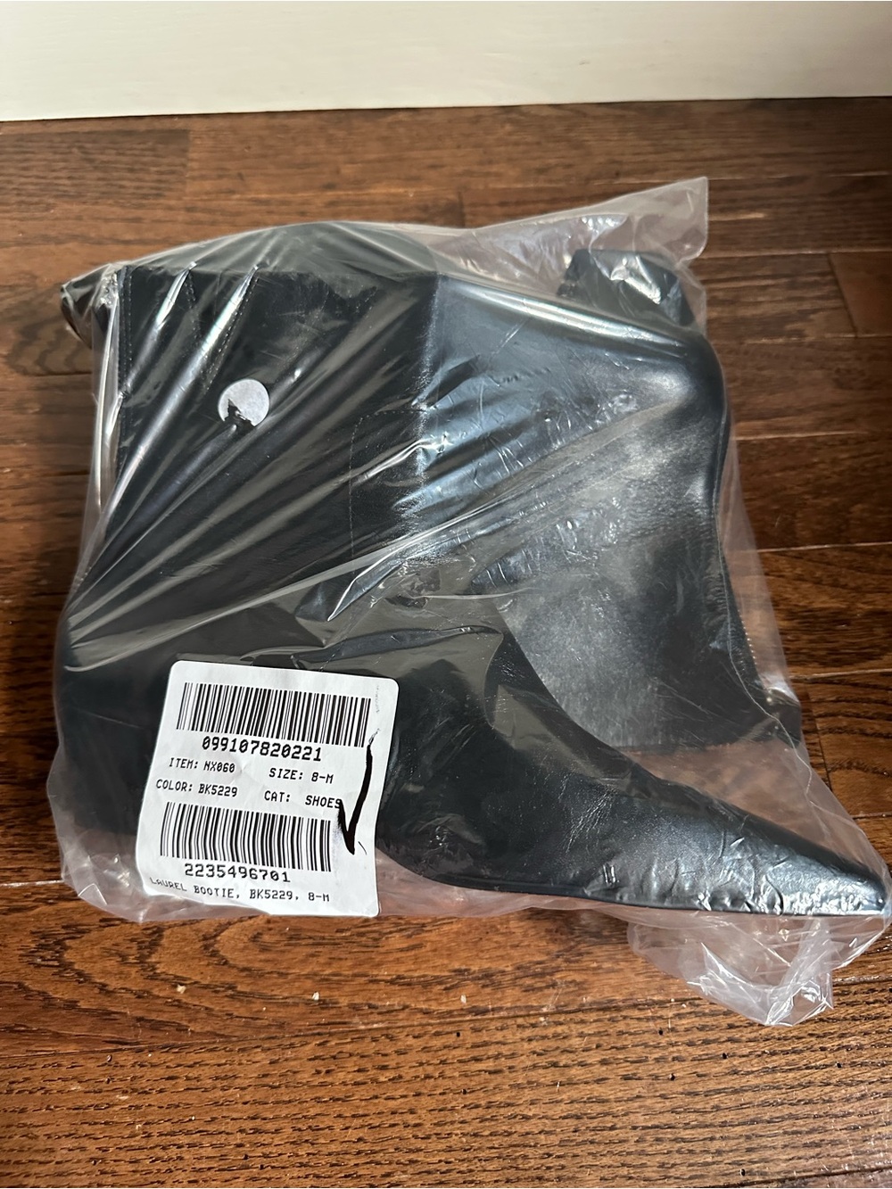NWOB Madewell Lexie Ankle Boot Black Leather Block Heel Square Toe Size 8 - Picture 5 of 14